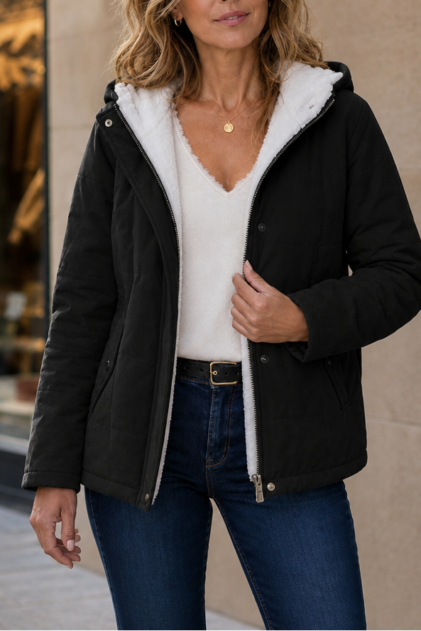 Juniper | Quilted Hooded Puffer Jacket for Women