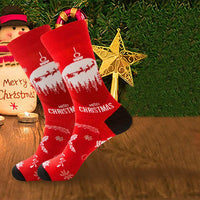 Hiltrud | Christmas Sock Mid-Calf Socks with Snowflake Print