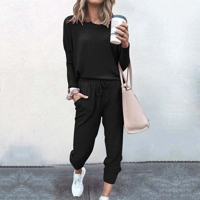 Nessa | Ribbed Long Sleeve Loungewear Set for Women
