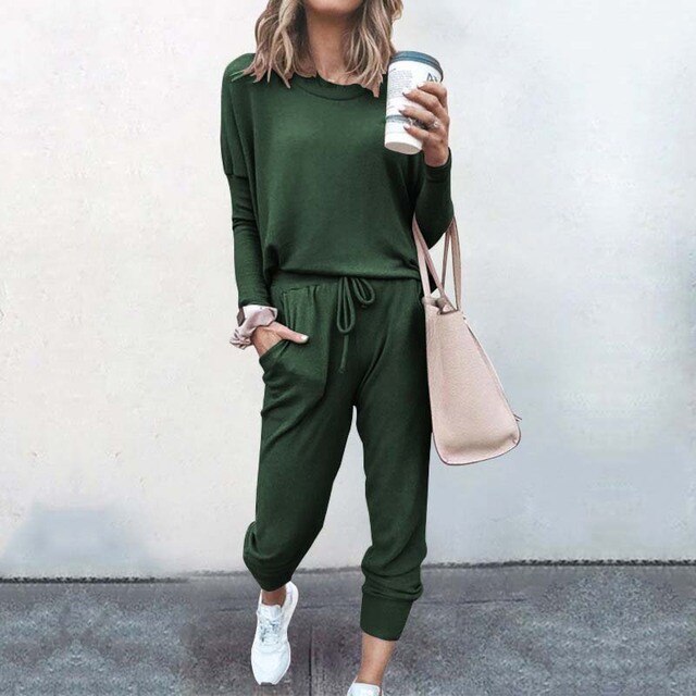 Nessa | Ribbed Long Sleeve Loungewear Set for Women
