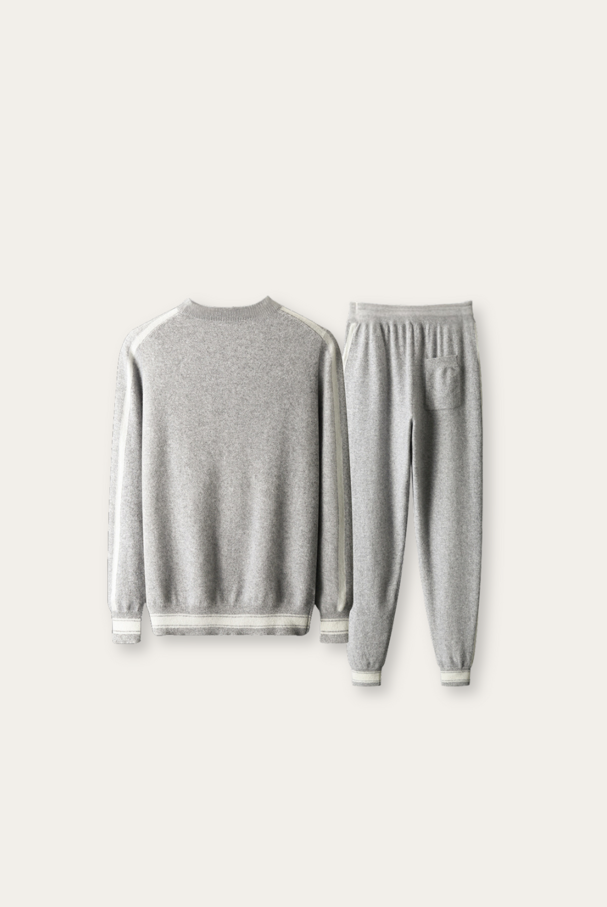 Maya | Crew Neck Sweat Set with Ribbed Cuffs for Women
