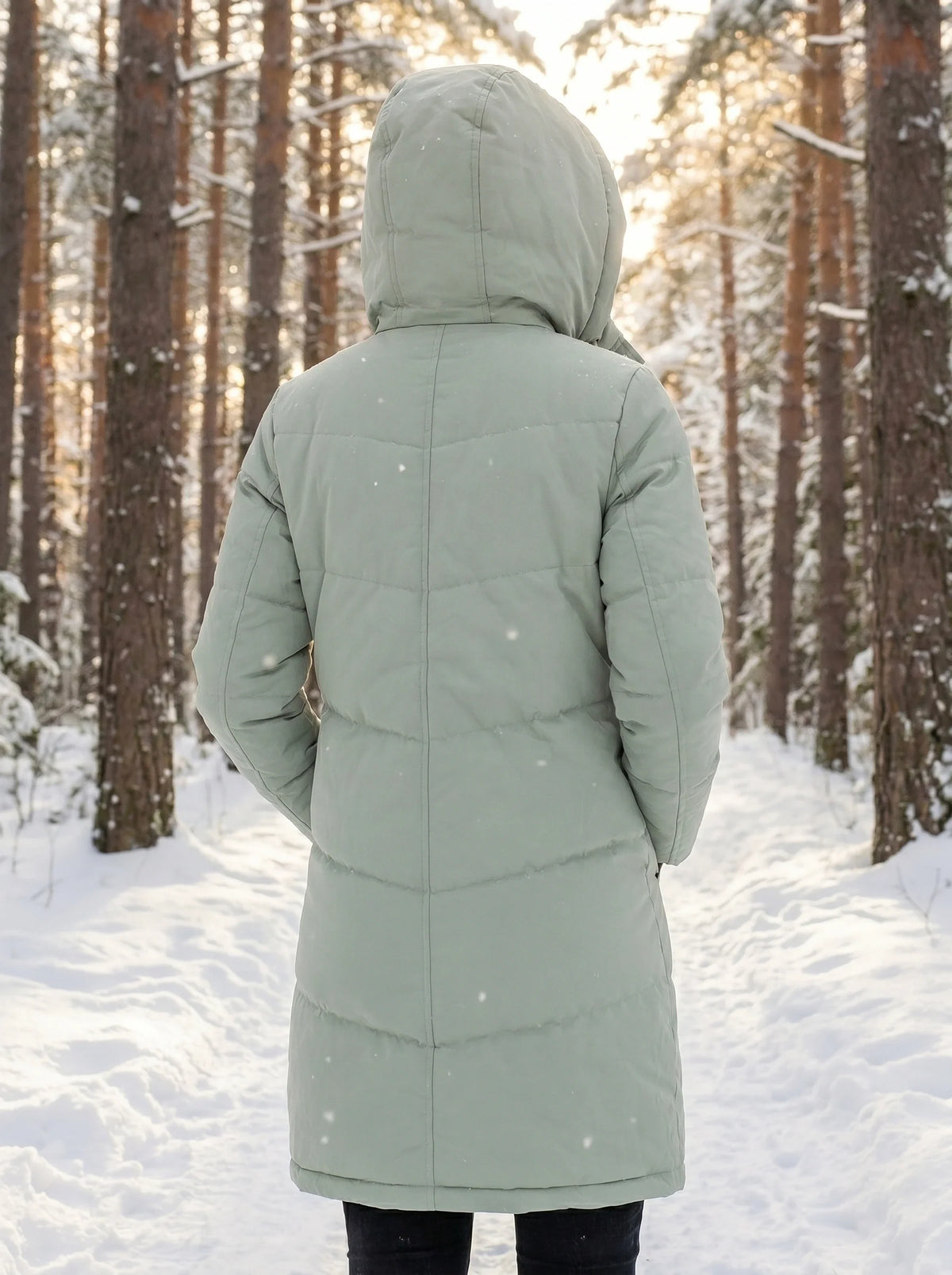 Valentina | Hooded Quilted Puffer Jacket with Drawstring Waist