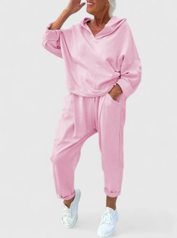 Rhiannon | Hooded Sweat Set with Kangaroo Pocket for Women