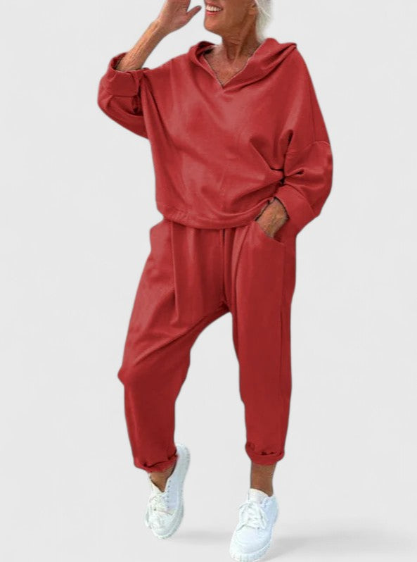 Rhiannon | Hooded Sweat Set with Kangaroo Pocket for Women