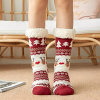 Amabel | Christmas Sock with Non-Slip Sole for Women