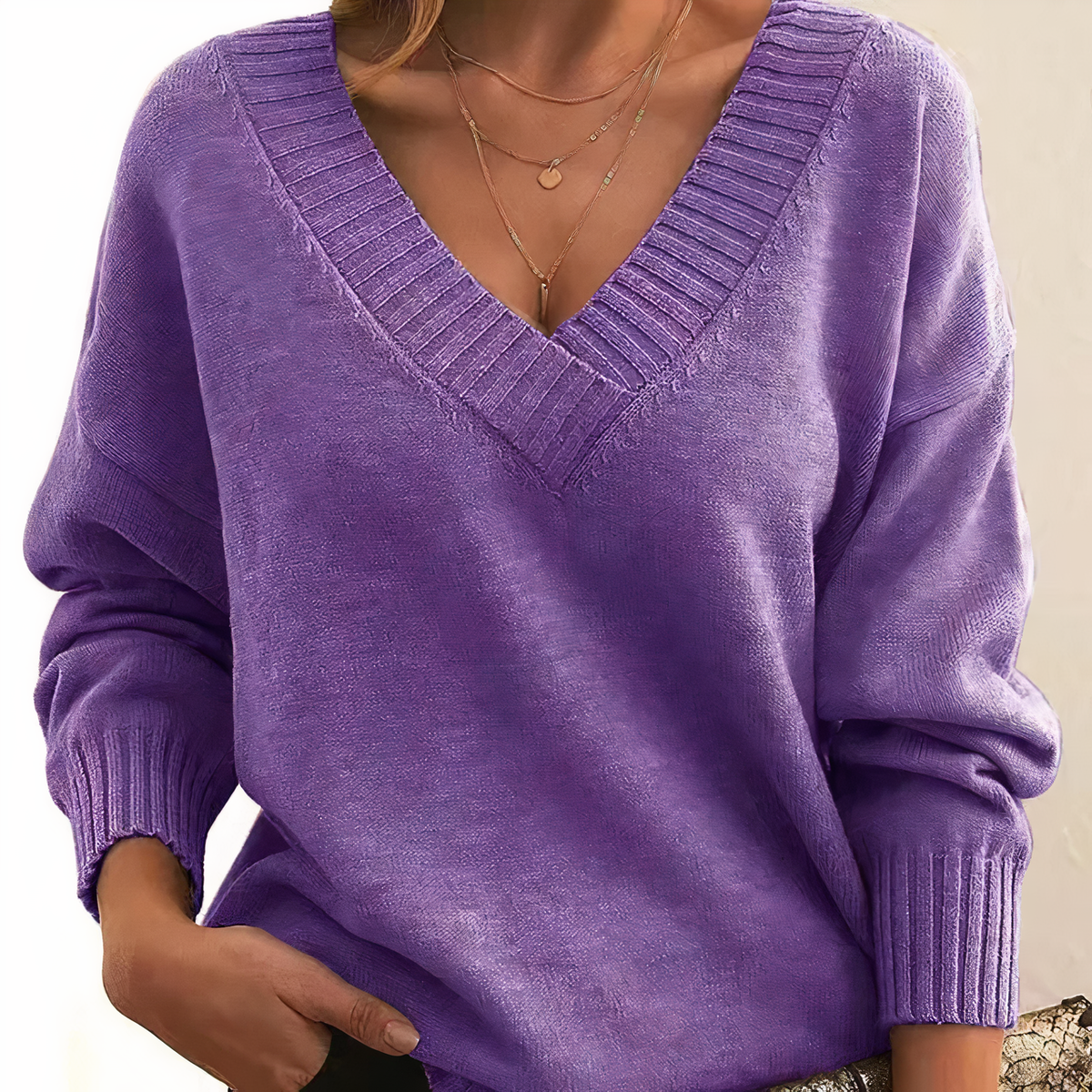 Marigold | Ribbed Turtleneck Knitted Sweater for Women