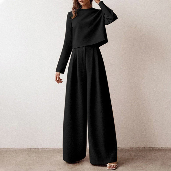 Margrete | Flutter Sleeve Palazzo Pants Set for Women
