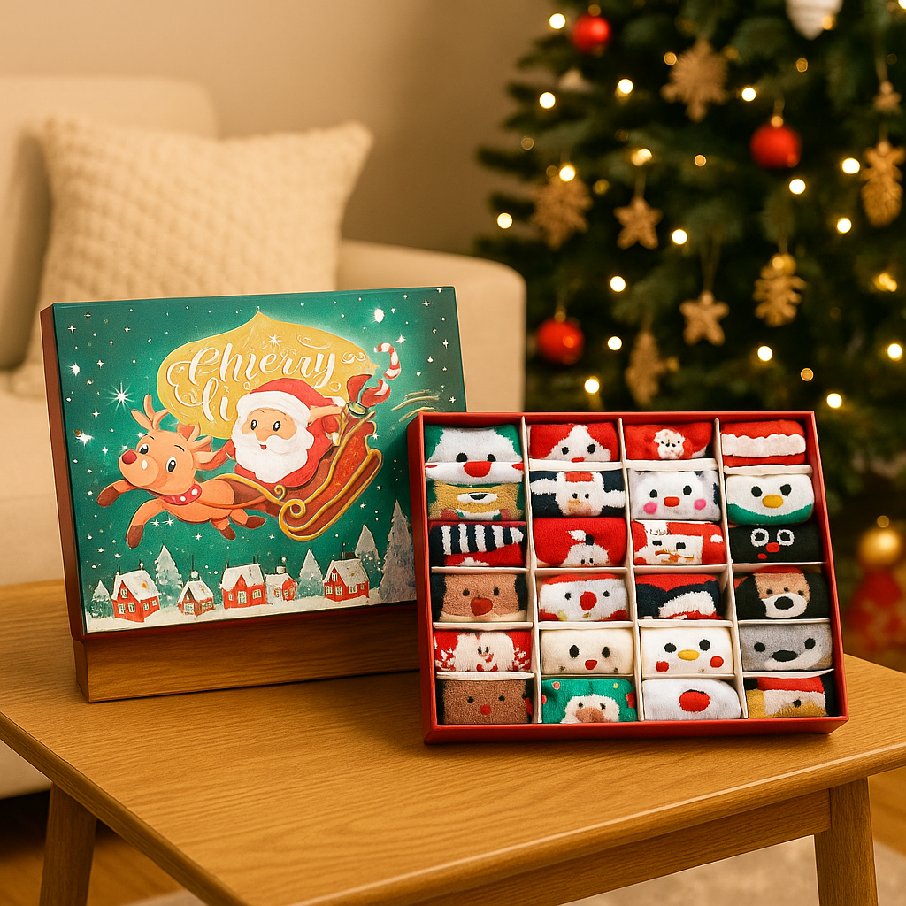 Yvaine | Christmas Sock Advent Calendar with 24 Mini Stockings