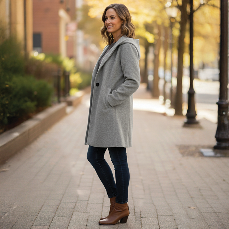 Adelaide | Quilted Hooded Oversized Winter Coat for Women