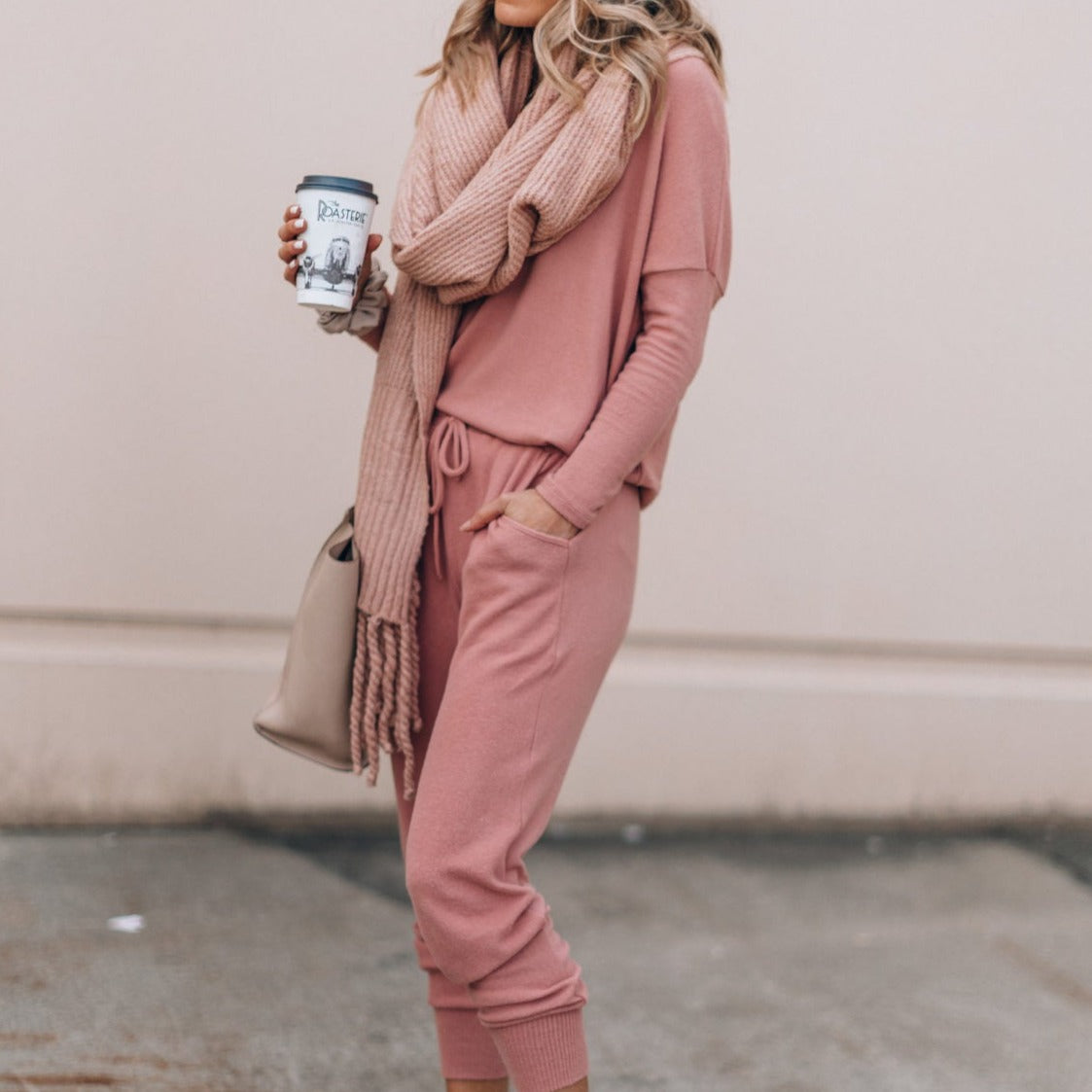 Nessa | Ribbed Long Sleeve Loungewear Set for Women