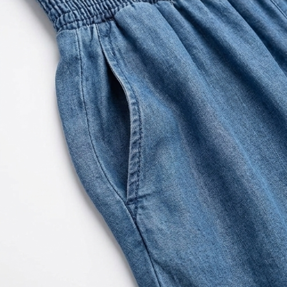 Dalinor | Smocked Waist Wide Leg Palazzo Pants for Women