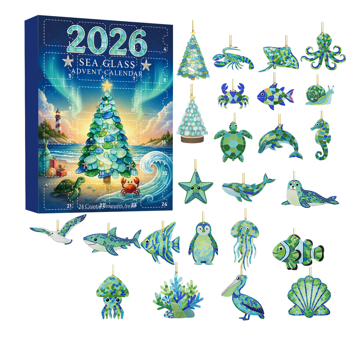 Tanya | Advent calendar christmas gift Sea Glass for Women