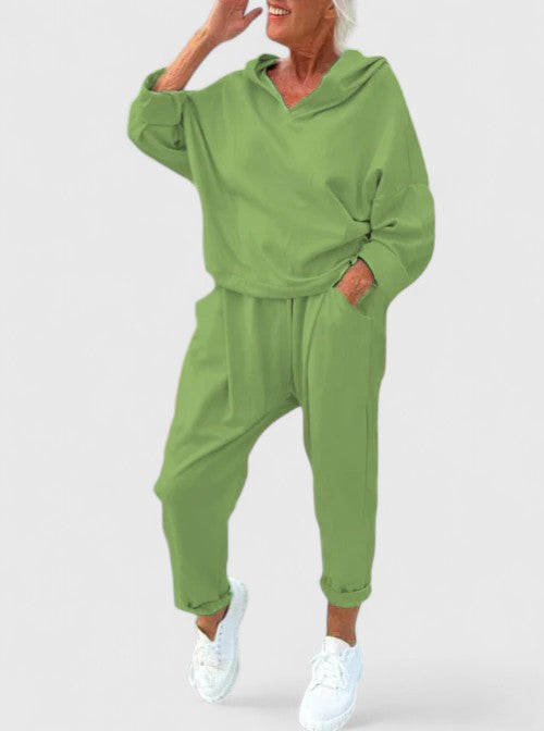 Rhiannon | Hooded Sweat Set with Kangaroo Pocket for Women