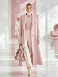 Marissa | Notch Lapel Longline Tailored Coat for Women
