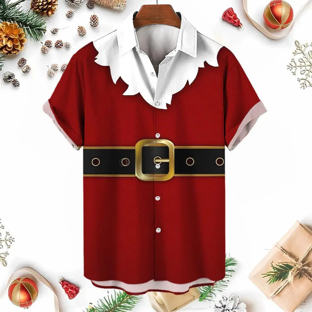 Oakley | Snowman Umbrella Print Short Sleeve Christmas Blouse