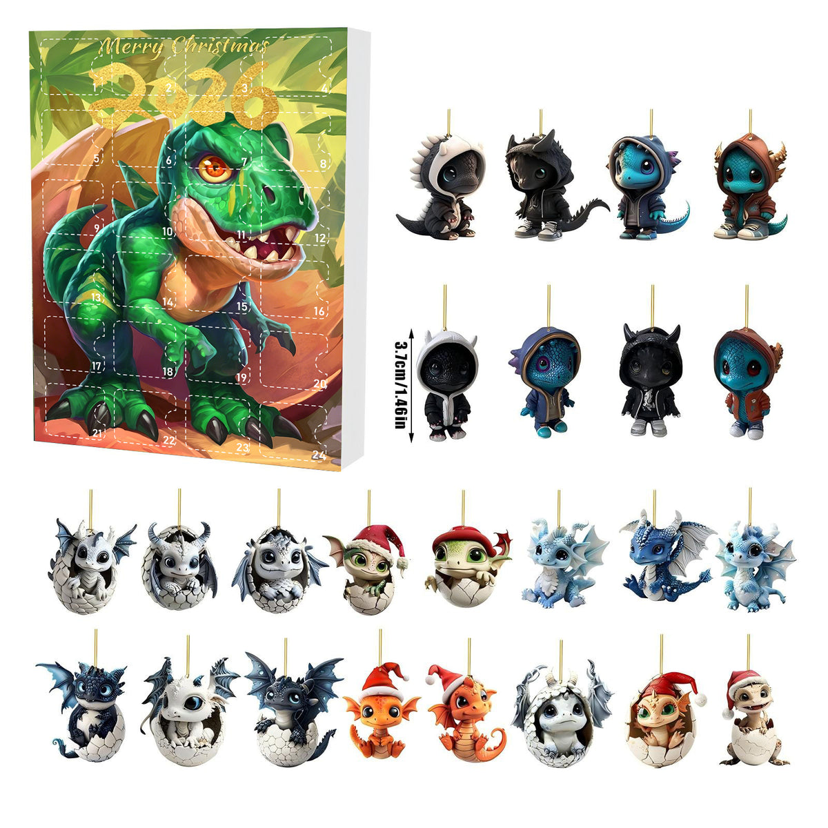 Christine | Advent calendar christmas gift Dragon Pendant Set