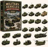 Military Vehicles Advent Calendar Christmas Gift Set for Men