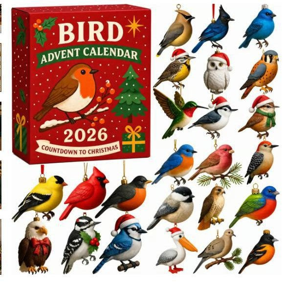 Beverley | Bird Advent Calendar Christmas Gift Countdown Box for Women