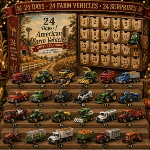 Harlan's Advent Calendar Christmas Gift Farm Vehicles Set