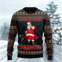 Immanuel | Graphic Santa Print Crew Neck Christmas Sweater