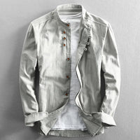 Ole | Stand Collar Button-Down Shirt for Men