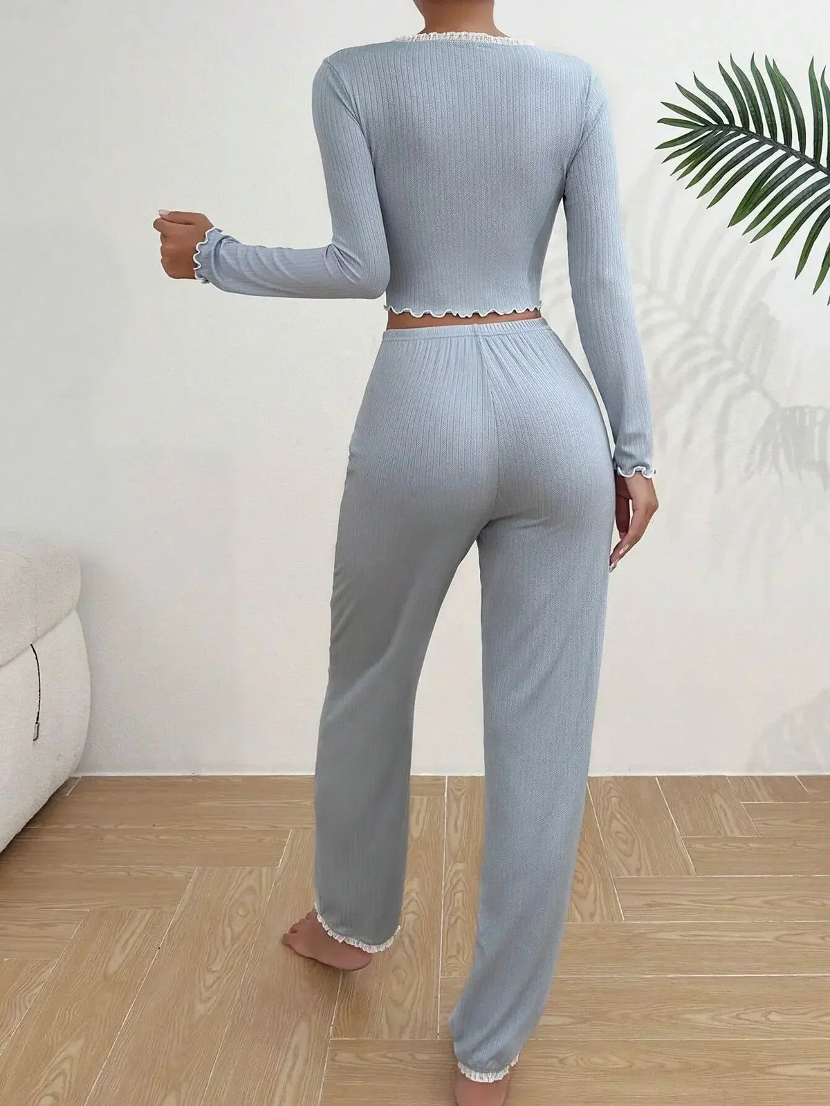 Sepideh | Floral Button-Front Pajamas Set for Women