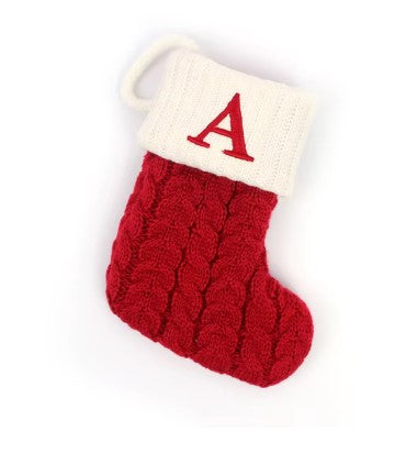 Trudi | Embroidered Name Christmas Sock with Snowflake Print