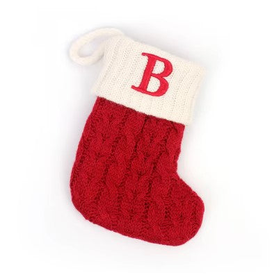 Trudi | Embroidered Name Christmas Sock with Snowflake Print