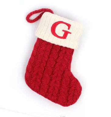 Trudi | Embroidered Name Christmas Sock with Snowflake Print