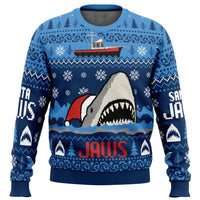 Malcolm | Santa Jaws Crew Neck Christmas Sweater for Men