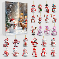 Snowman Ornament Advent Calendar Christmas Gift