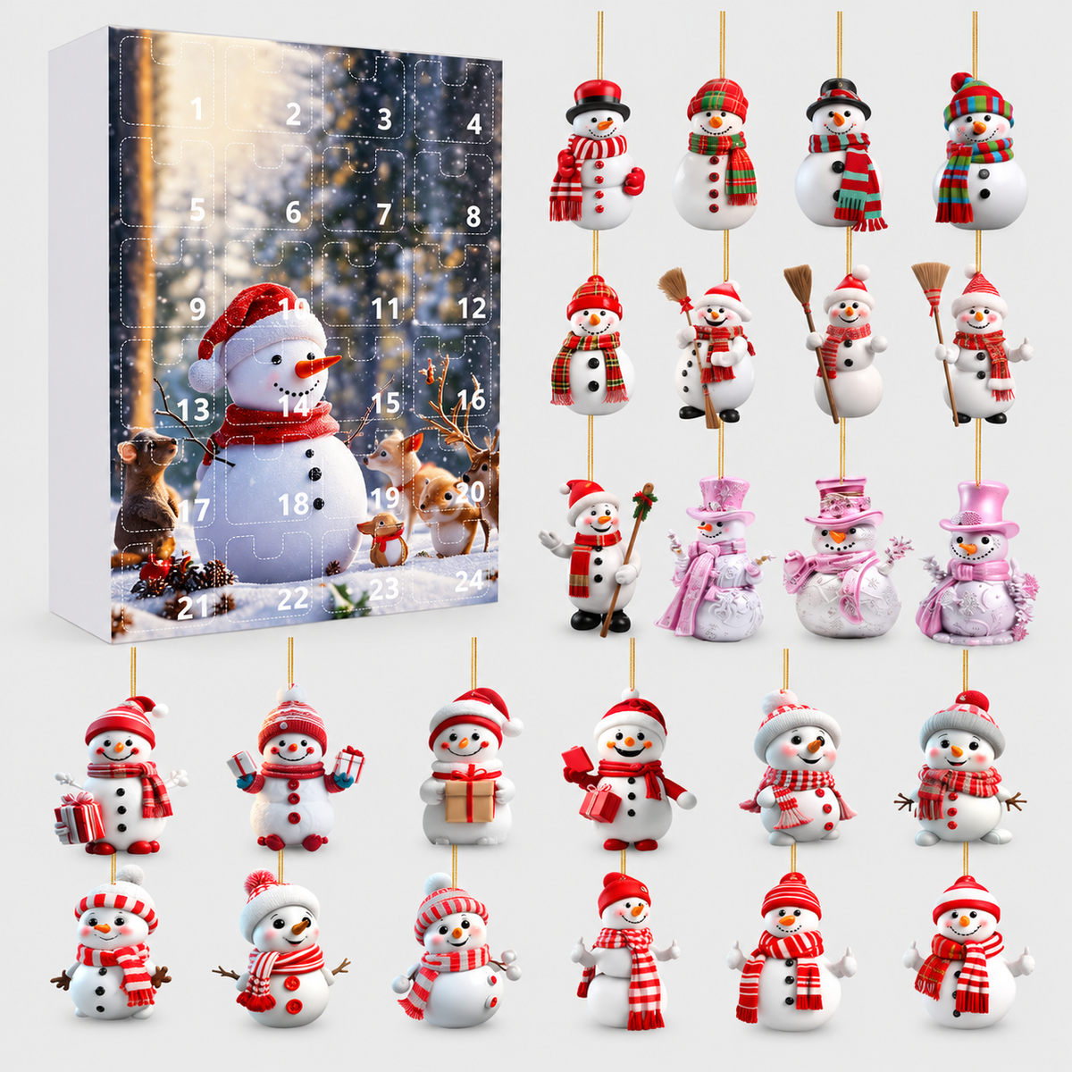 Sofira | Snowman Ornament Advent Calendar Christmas Gift