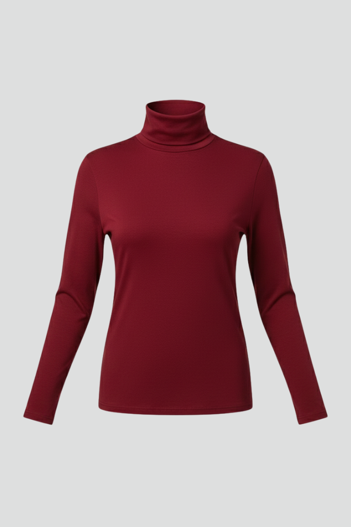 Henriette | Ribbed Turtleneck Long Sleeve Sweater for Women