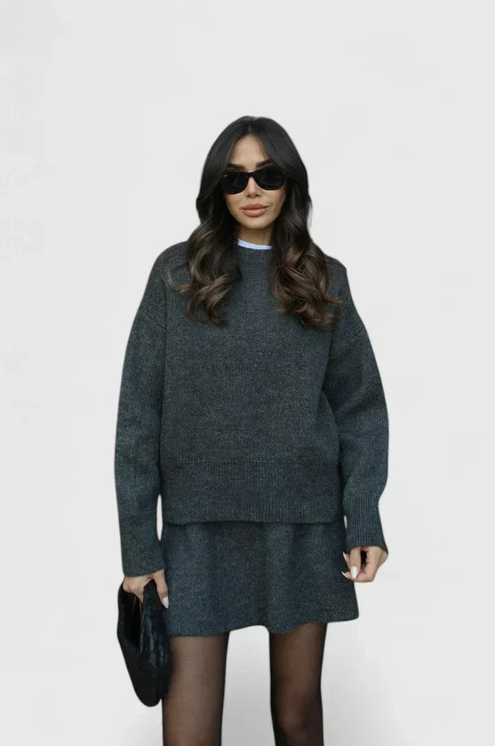 Delphina | Ribbed Knit Sweat Set for Women