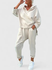 Rhiannon | Hooded Sweat Set with Kangaroo Pocket for Women
