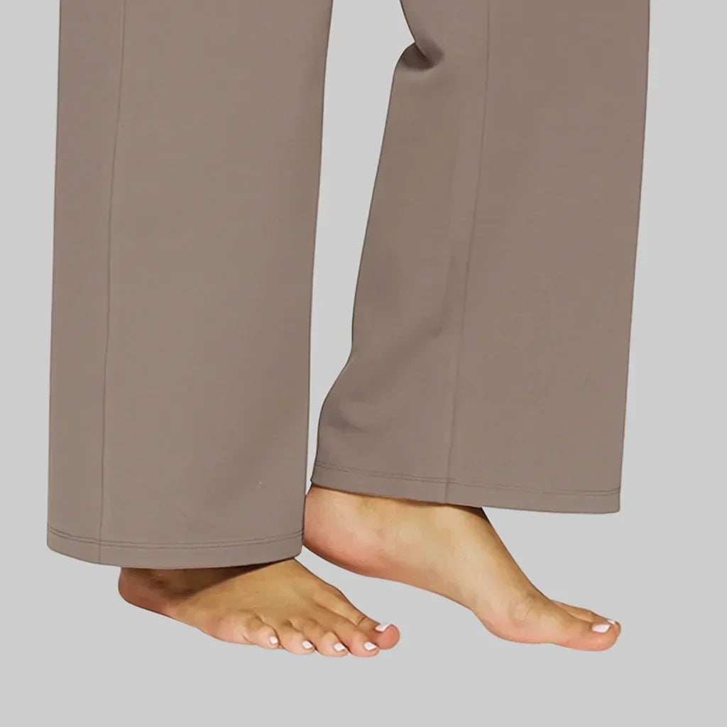 Helga | High-Waist Wide Leg Pants with Pockets for Women