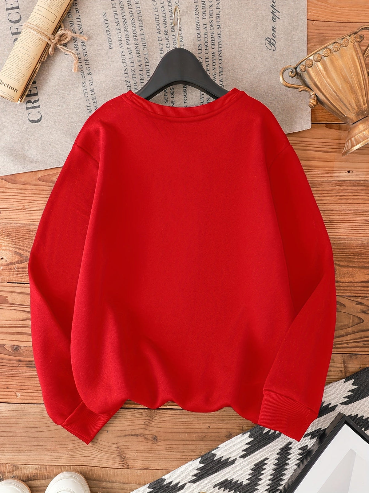Nyvienne | Printed Christmas Sweater with Crew Neck for Women
