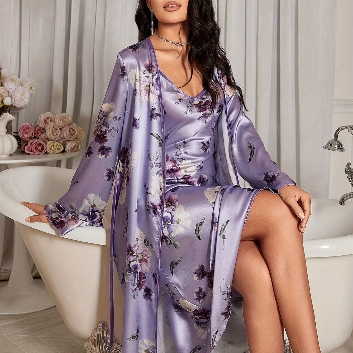 Colombe | Floral Camisole Pajamas Set for Women