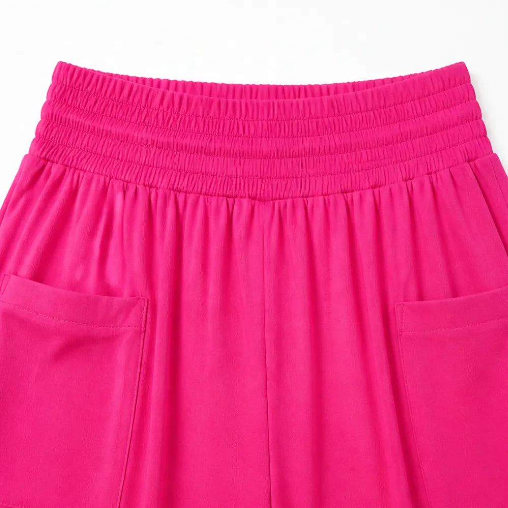 Krystal | High-Rise Wide Leg Palazzo Pants with Pockets for Women
