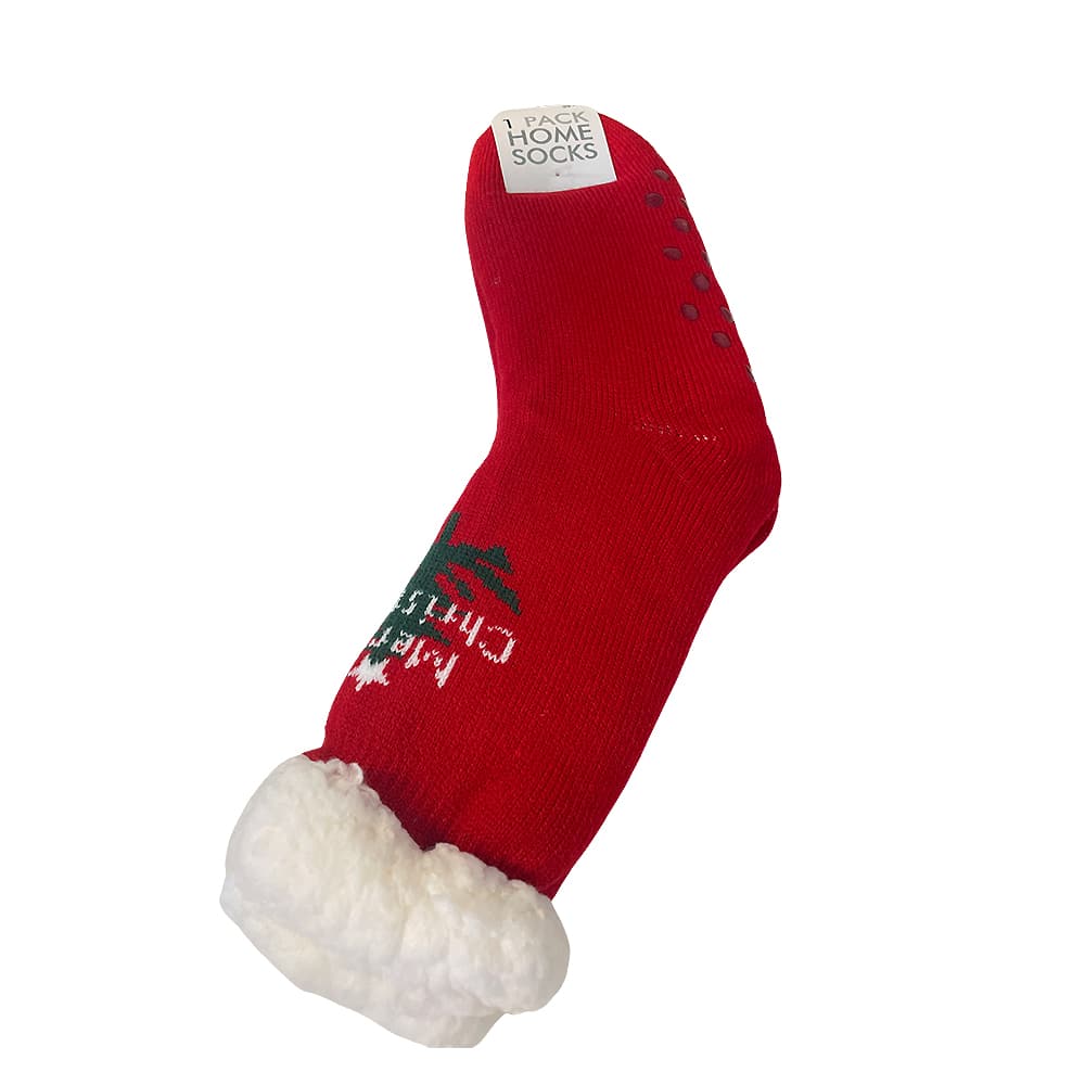 Hayley | Non-Slip Printed Christmas Sock with Grip Dots for Women