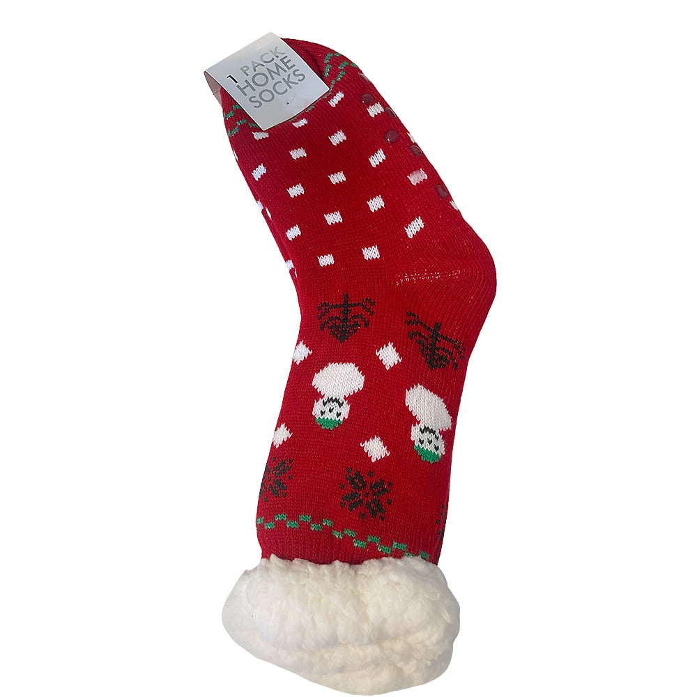 Hayley | Non-Slip Printed Christmas Sock with Grip Dots for Women