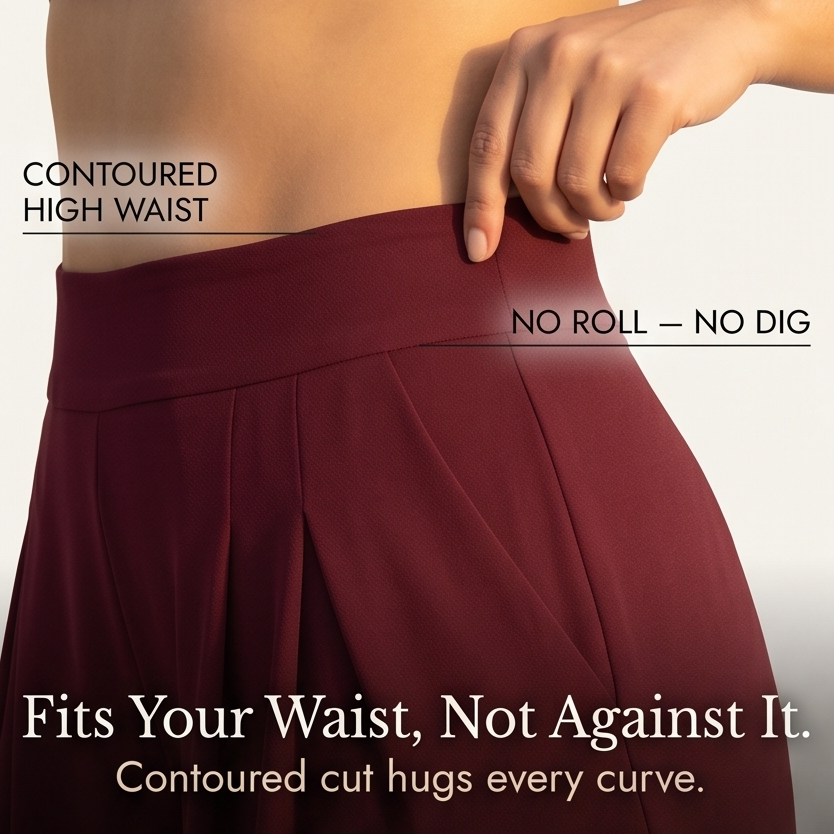 Nevaeh | High-Waisted Pleated Palazzo Pants with Pockets
