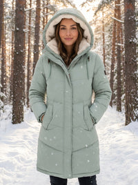 Valentina | Hooded Quilted Puffer Jacket with Drawstring Waist