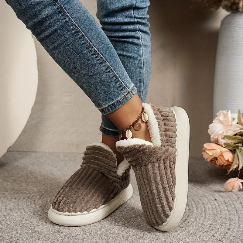 Xiomara | Quilted Fleece-Lined Slipper Christmas Gift Boots