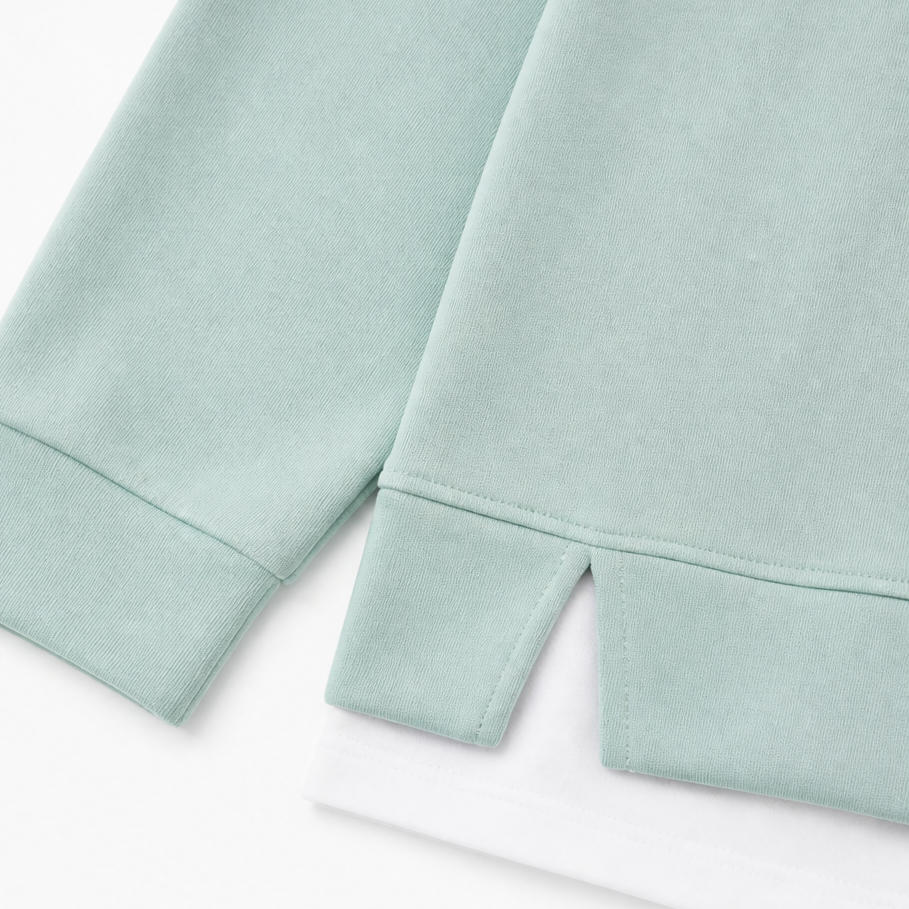 Mikayla | Side-Slit Ribbed Sweat Set with Slouchy Top for Women