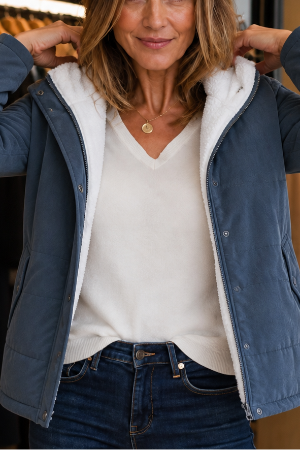 Juniper | Quilted Hooded Puffer Jacket for Women