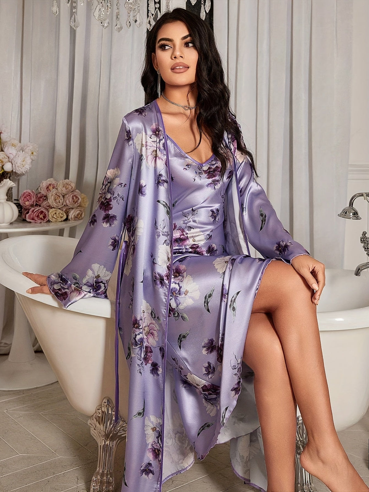 Colombe | Floral Camisole Pajamas Set for Women