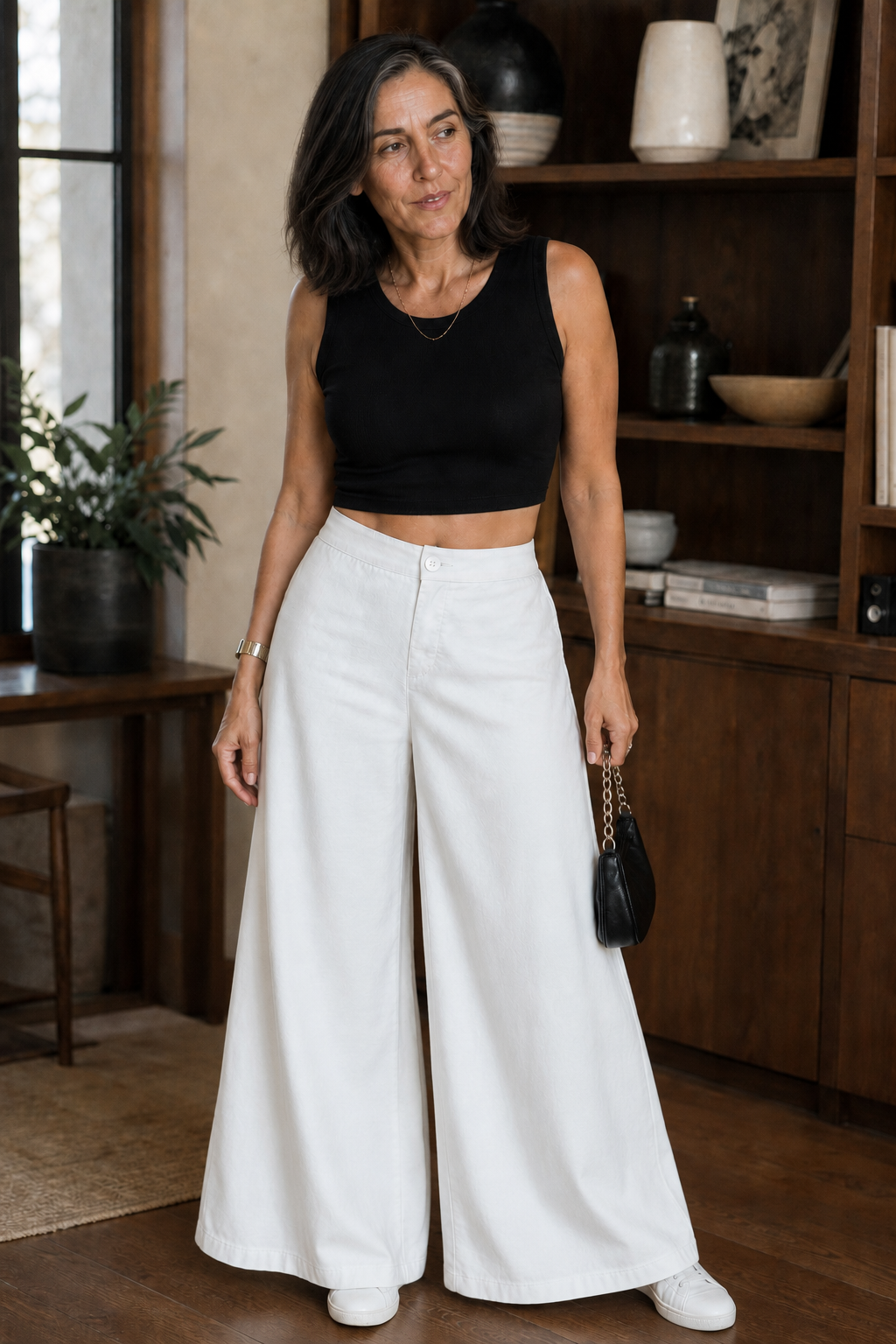 Farida | High-Rise Wide-Leg Palazzo Pants for Women