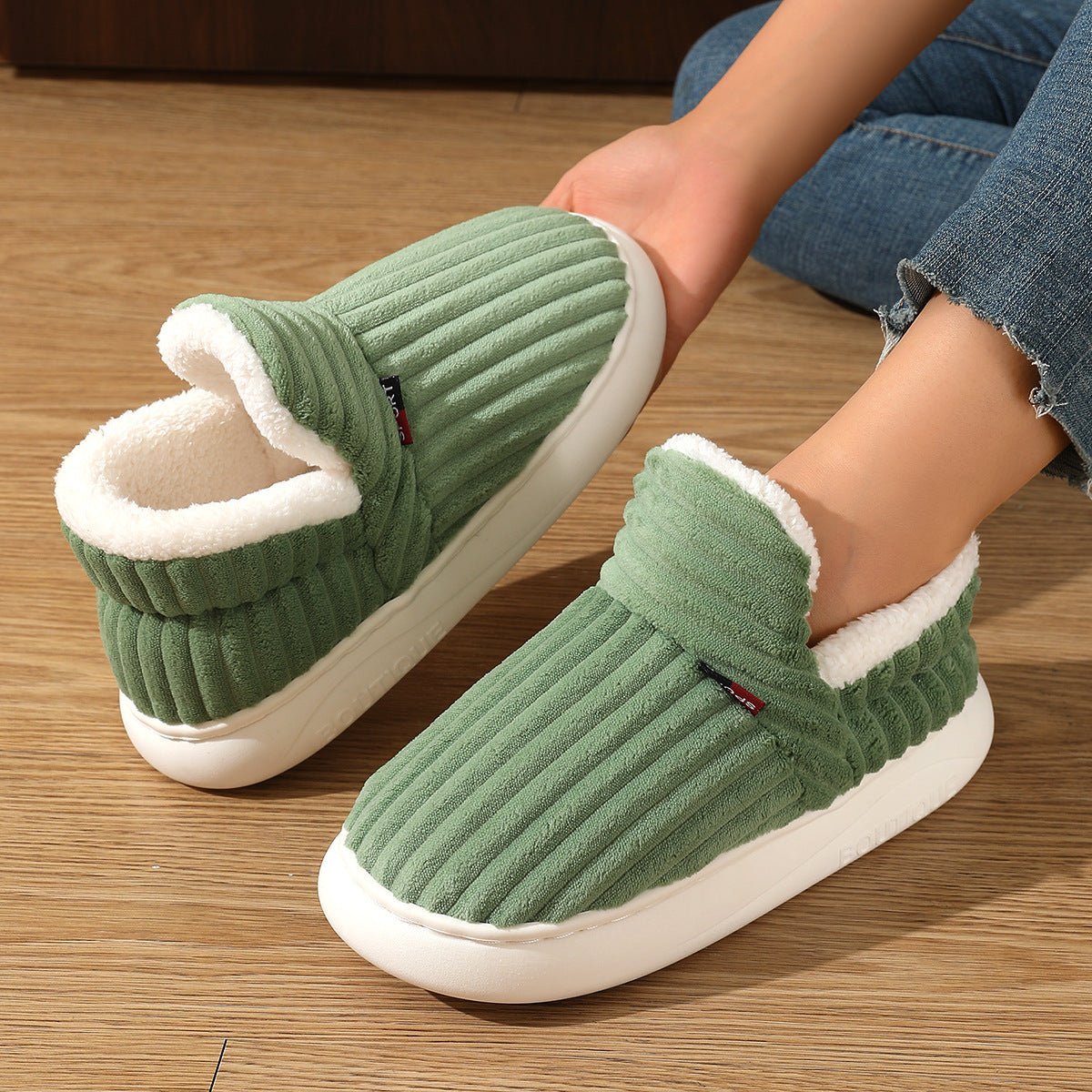 Trijntje | Ribbed Non-Slip Plush Slippers, slipper Christmas gift