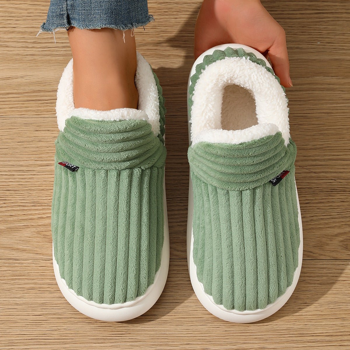 Trijntje | Ribbed Non-Slip Plush Slippers, slipper Christmas gift